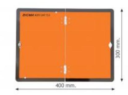 cartello ADR semplice con gancio in inox 300x300x0.