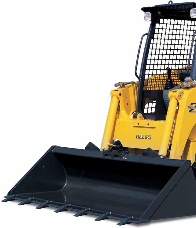 P ALA COMPATTA UN RAPIDO SGUARDO Potenza, agilità e facilità di utilizzo sono le caratteristiche delle pale compatte cingolate Komatsu CK20-1 e CK30-1.