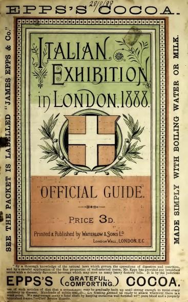 LA NOSTRA STORIA 1888 Prima Esibizione Italiana di Londra La prima esibizione