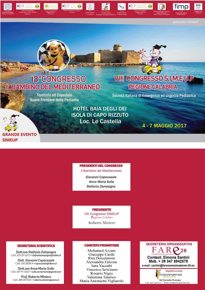 Pediatrica 24-25 MAGGIO 2019 Hotel Baia degli Dei LE CASTELLA ISOLA DI CAPO RIZZUTO