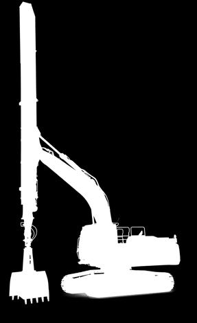 Fluidità e sicurezza delle operazioni Il braccio telescopico a benna mordente del ZX350LC-6 utilizza una combinazione tecnologicamente avanzata di cilindri idraulici e a fune.