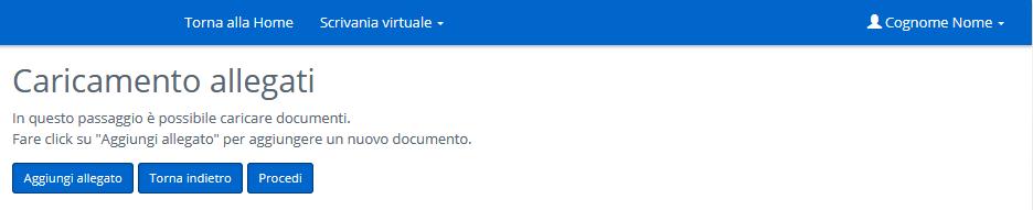 N.B Se l integrazione NON richiede l aggiunta di allegati andare al punto 11 4.