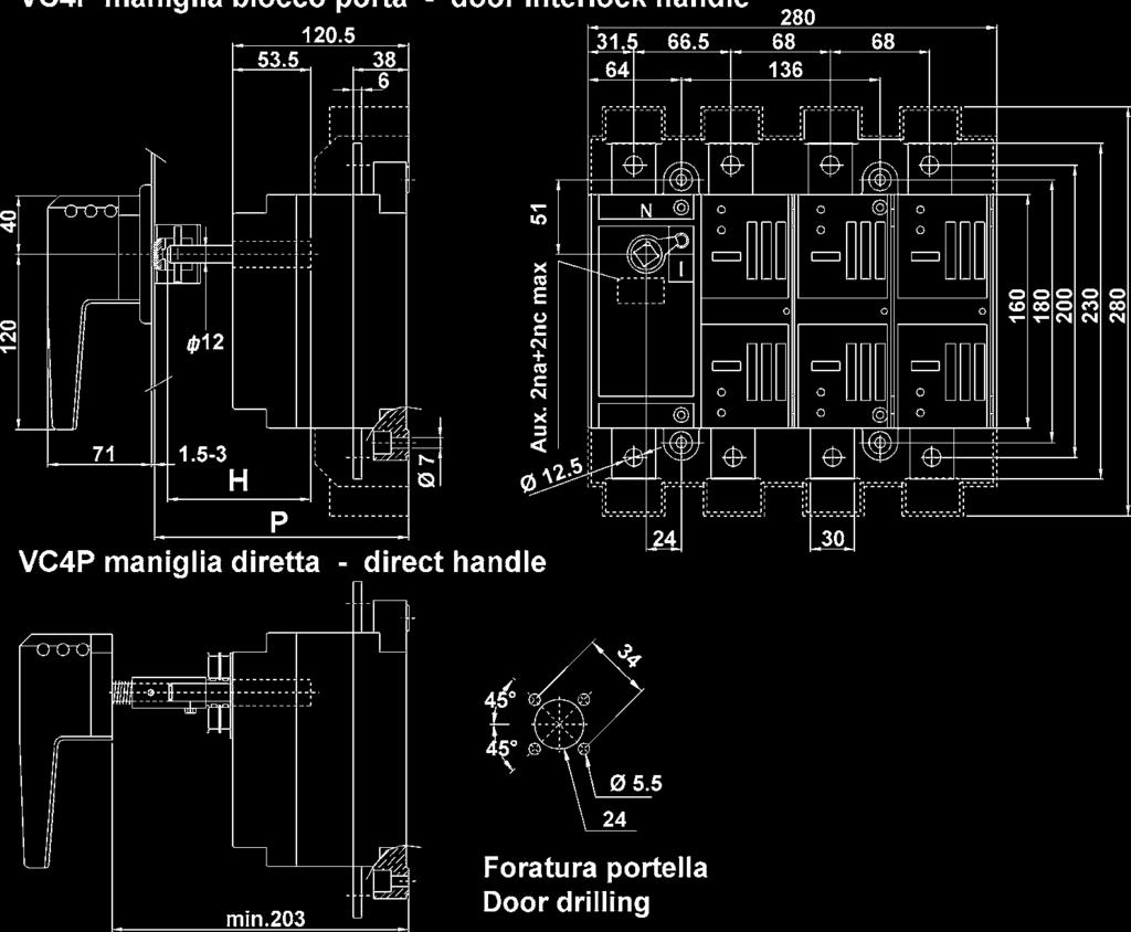 Dimensioni Dimensions VC3