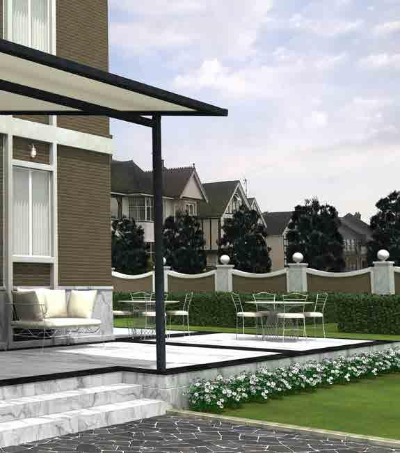 Shading pergola with minimalist design, highly practical, with functional elegance and strength.