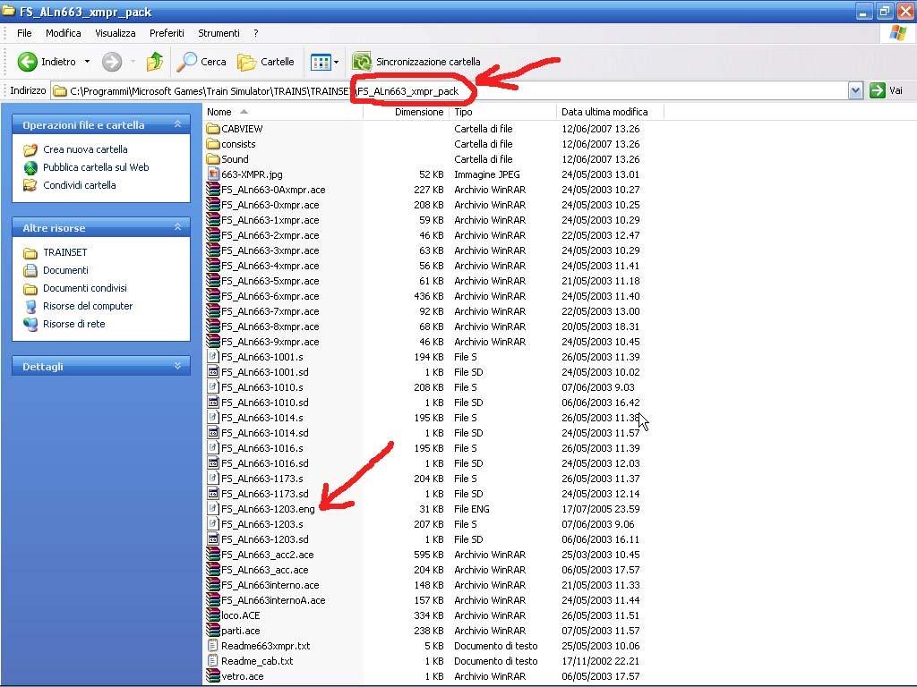 Apro una piccola parentesi, avrete notato che nel file FS_MD019.con il nome della cartella FS_Aln_501_019 MD, è racchiuso tra virgolette mentre nel file ALn663.