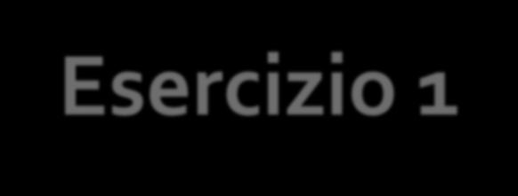 Esercizio 1 Da terminale: o o o o Creare un file "file1.txt" Creare un hard link a file1.txt e chiamarlo hl.txt Scrivere "Hello world" in file1.txt Qual è il contenuto di hl.txt? Abilitare i permessi in scrittura per "others" a hl.