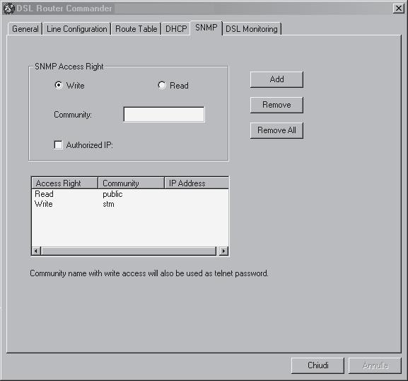 SNMP 6. SNMP Simple Network Management Protocol Permette di gestire e monitorare Michelangelo LAN tramite una stazione di LAN che ospita un software di SNMP Network Management.