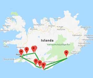 Tour aggiornato per il 2019 Con questo tour avremo la prima e ultima notte a Reykjavik e le due notti centrali in una in mezzo alla natura.