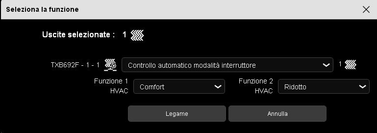 - Automatismo modalità Eco: Permette di attivare la modalità Eco per il riscaldamento attraverso l'automatismo.