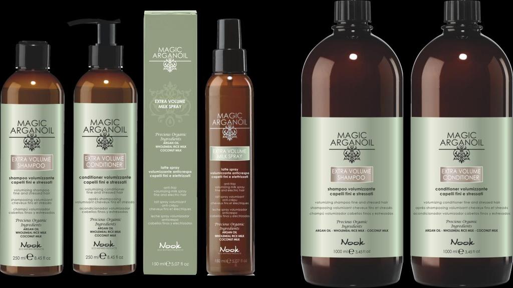 MAGIC ARGANOIL EXTRA VOLUME IL NUOVO PROGRAMMA ANTI-CRESPO, SPECIFICO PER CAPELLI FINI,