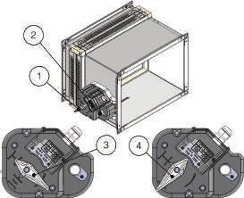 Tipologie di comando Manuale e manuale compact Manuale Modalità di chiusura pala Chiusura automatica con termofusibile.