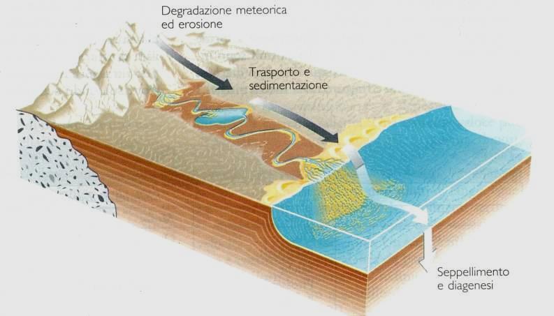 Sedimenti e Rocce sedimentarie clastiche: Processi sedimentari