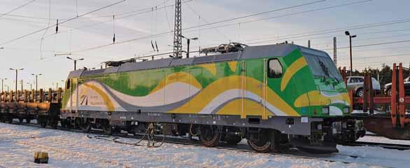 Epoca VI TRAXX F 140 MS locomotive hired by the Polish