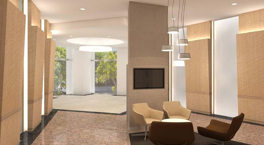 CAMINO DEL RIO NORTH ^ NEW LOBBY RENDERINGS PROJECT DESCRIPTION: Plaza is centrally located in the Mission Valley area of San Diego.