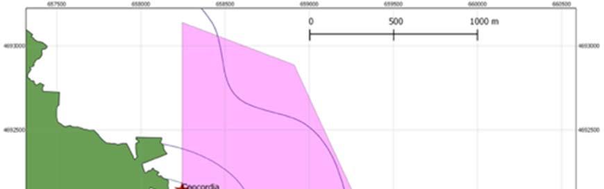 WP9: SITE REMEDIATION Zona di esclusione (1000m di raggio intorno all area di cantiere) Sono state eseguite complessivamente quasi 6 ore di monitoraggio visivo/acustico da imbarcazione seguendo le