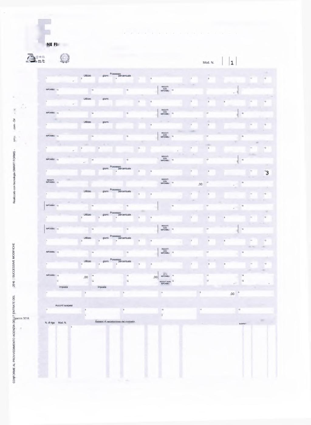 PERID D IM PSTA 2015 C D IC E F IS C A LE IL2 0 1 6 $ICH z a rate REDDITI QUADR RB - Reddt de fabbrcat Q U A D R RB R E D D IT I DEI F A B B R IC A TI RB1 E ALTRI DATI S ez n e I R e d d t --------