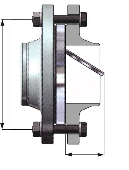 1 EPM / NBR / PTFE metallo / metal 1 INSTAAZIONE I Acqua, acqua mare, aria, gas, olio, combustibili e fluidi analoghi Water, air, gases, oil, fuel and similar fluids 30