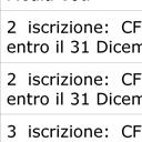 n. 2 3 4 5 iscrizioni CFU