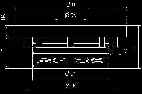 6 bar 303560 30 55 3,2 Sistema di bloccaggio a punto zero per un bloccaggio ottimizzato per quanto riguarda i tempi di preparazione nella lavorazione con e senza asportazione di trucioli in tutti i