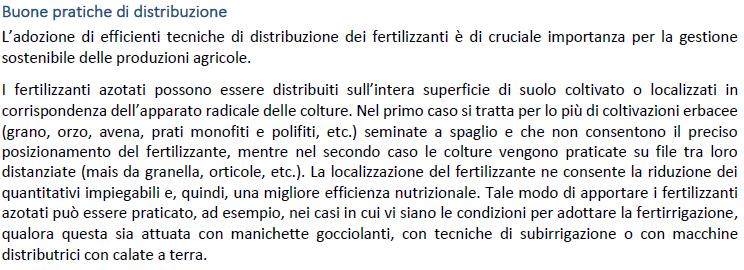 Action C4 Promozione dell applicazione di fertilizzanti a base di urea con modalità a basse emissioni Le buone pratiche che consentono di minimizzare le