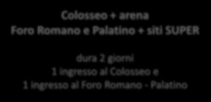 16 Colosseo + arena Foro Romano e Palatino + siti SUPER dura 2 giorni 1