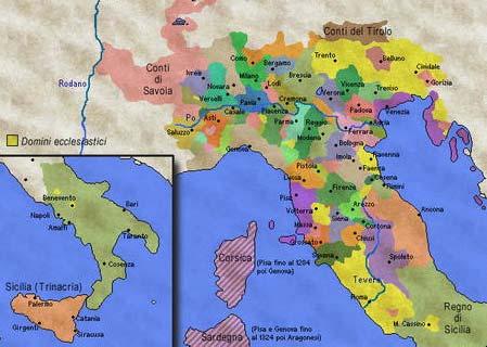 I comuni dell Italia centro-