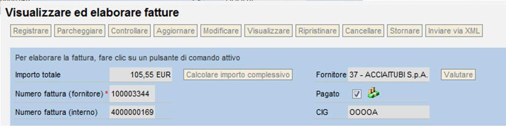 Salva per consentire il salvataggio dell inserimento Lo stato della