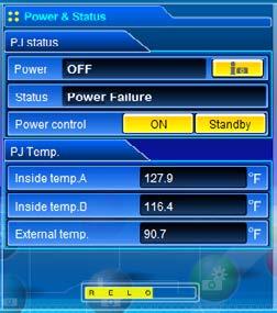 Cooling down after abnormal Temp. Il proiettore ha rilevato un livello di temperatura anomalo e ha iniziato il processo di raffreddamento. Standby after Abnormal Temp.