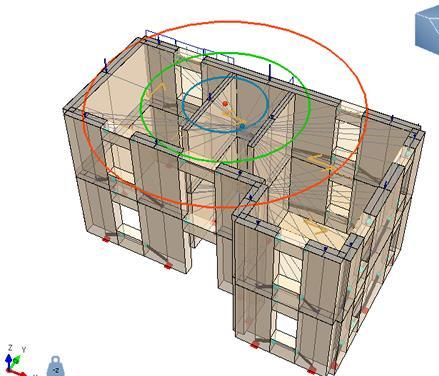 METODO CONVENZIONALE - Edificio di Civile Abitazione realizzato in Comune di Bologna (zona sismica 3); - Struttura portante in muratura di mattoni pieni e malta di calce; - Solai di piano e copertura