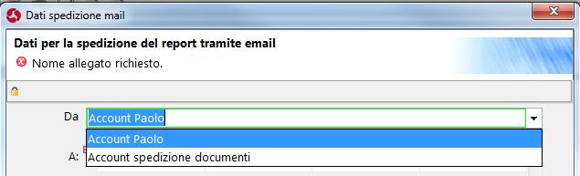 - 0275119 - Utente: nuova gestione di più account di posta per l'invio mail. Modificata la gestione dell account di spedizione delle mail per permettere di averne più di uno per ogni utente.