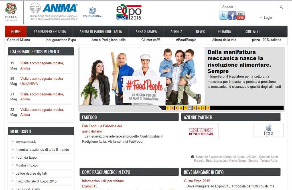 uovo sito web A IMA dedicato ad EXPO Anima per Expo - http://expo2015.anima.