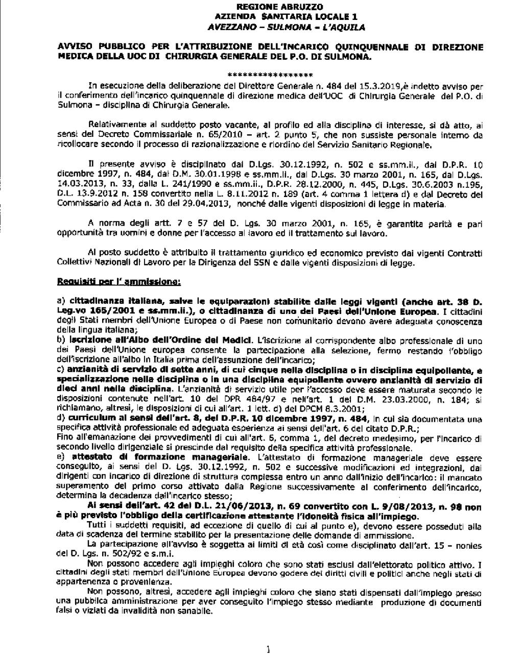 Pag. 18 Bollettino Ufficiale della Regione Abruzzo Anno XLIX - N. 76 Speciale (10.05.