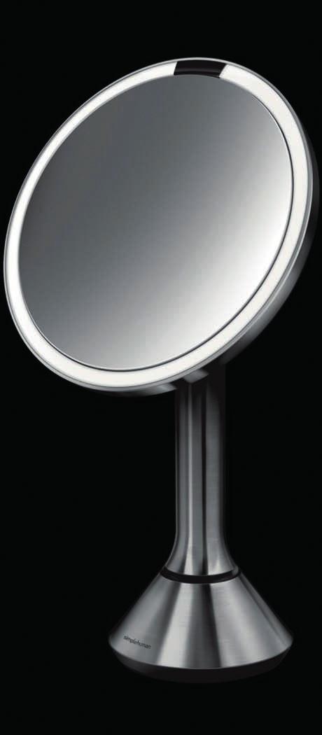Batteria ricaricabile Materiale: acciaio spazzolato Ingrandimento: 3x Dimensione: 0 10 cm Specchio Portatile 3x SH ST3025 Dimensione: 0 10 cm 0 83881 0 0 2 0952 Specchio
