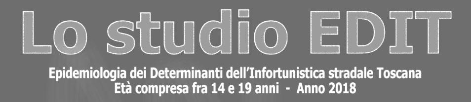 Lo studio EDIT è stato ideato e realizzato dall ARS Toscana per la prima volta nel 2005 Ripetuto negli anni 2008, 2011, 2015 fino ad arrivare all attuale,