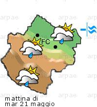 bollettino meteo per la provincia di Forlì-Cesena weather forecast for the Forlì-Cesena province costa coast Temp MAX 20 C 19 C 14 C Pioggia Rain 0-5mm 0mm 0-5mm Vento Wind 37km/h 32km/h 47km/h costa