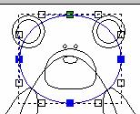 vettore che forma la testa La testa deve essere rotondeggiante quindi bisogna usare un angolo molto grande -Creare un altra forma