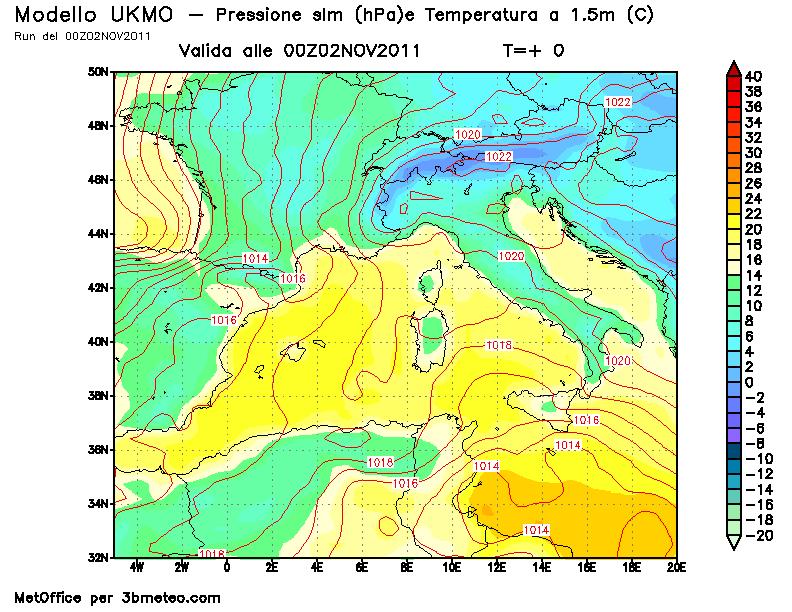 suolo Pressione e temperatura al suolo Precipitazione cumulata