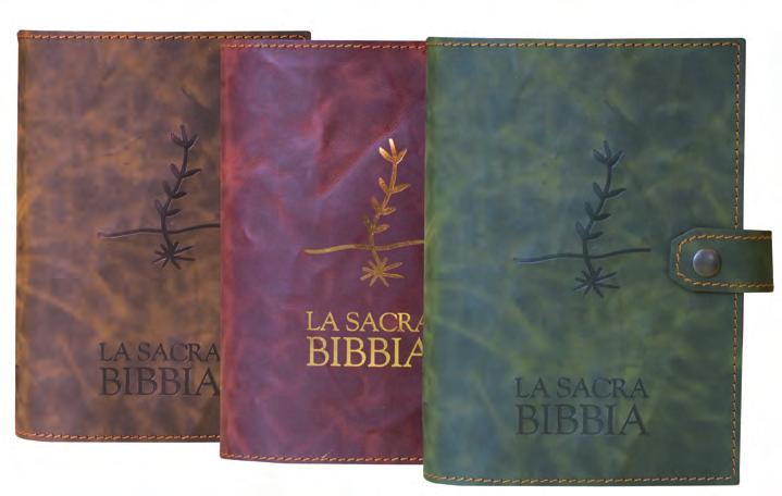 33/A COPRILIBRI BIBBIA S/PAOLO in materiale economico colori: verde, marrone chiaro e scuro stampa in oro a caldo ART.
