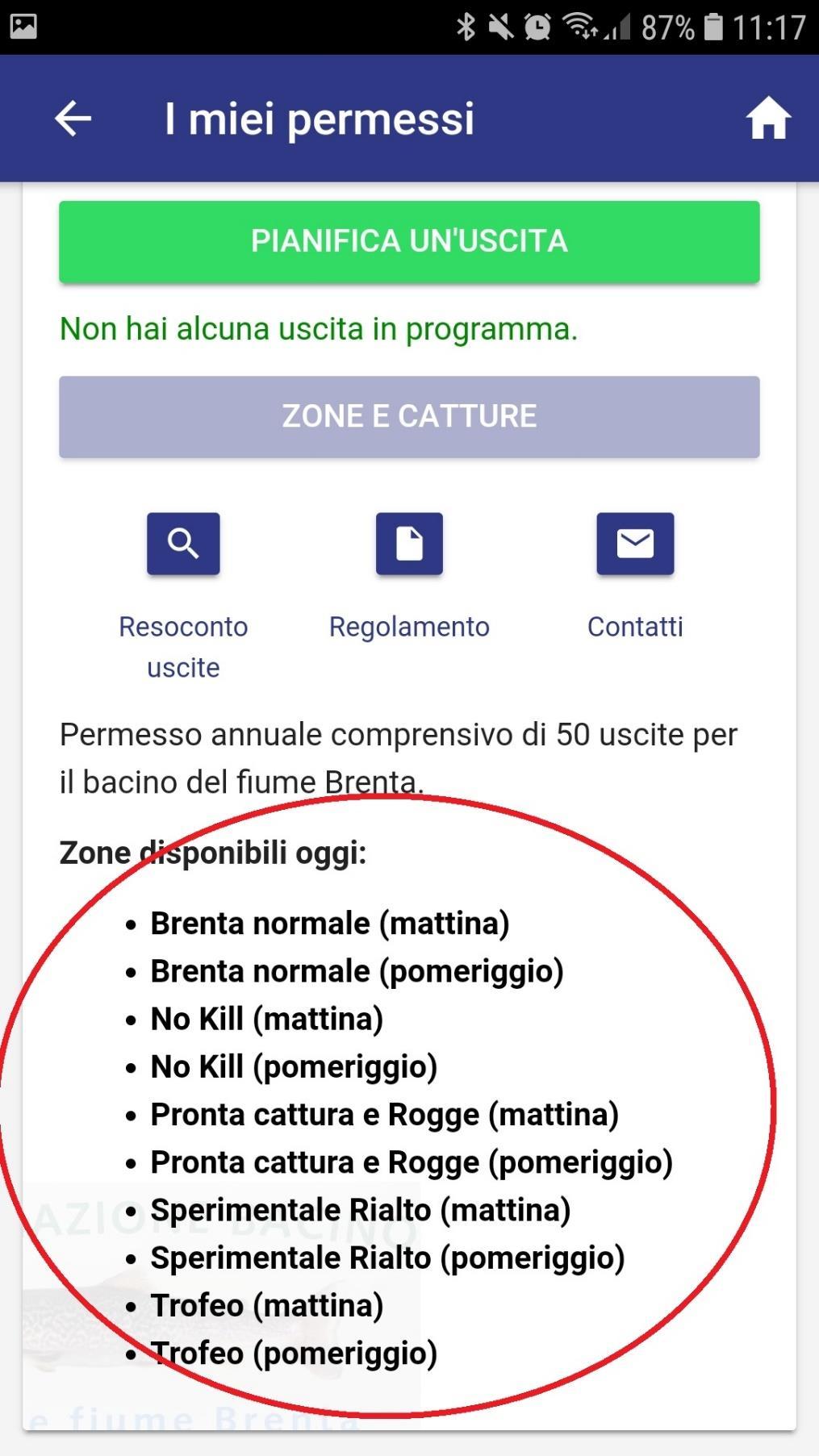 Il permesso consente di visualizzare