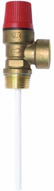 Valvola di sicurezza combinata temperatura e pressione per impianti solari Temperature and pressure relief valve for solar heating systems 477 /2 6002G 20/320 In grado di proteggere accumuli sanitari