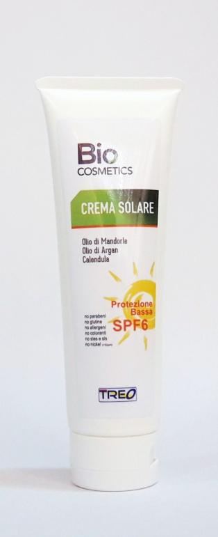 Crema Solare Protezione Bassa SPF6 Crema solare a fattore di protezione basso con aggiunta di filtri minerali, ideale per pelli scure o già abbronzate (fototipi 4-5-6).