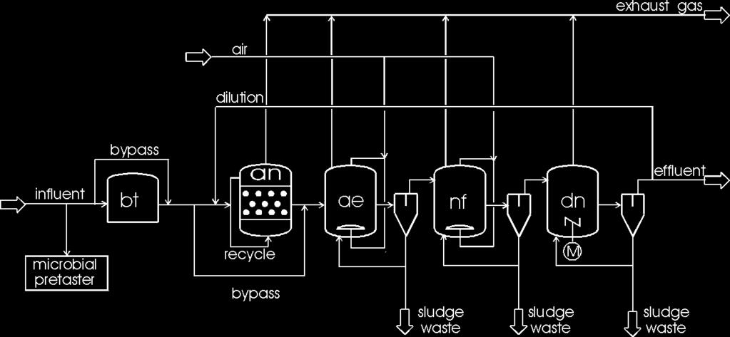 Diagnosi di sovraccarico di un digestore Processo multistadio, con