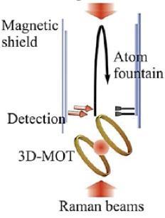 Gravimetri atomci Sono basati sull interferometria atomica: laser cooling + manipolazione coerente di pacchetti d onda atomici Sono i migliori gravimetri