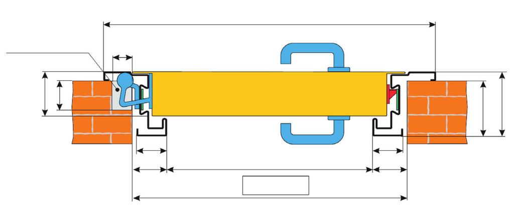 esterno Maniglia interna + placca cieca esterna Predisposizione per mezzo cilindro interno Maniglia interna + placca foro cilindro esterno Predisposizione per mezzo cilindro