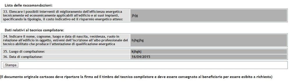 Questo allegato è la sintesi di tutte le informazioni quantitative e qualitative necessarie a descrivere i lavori sotto il profilo