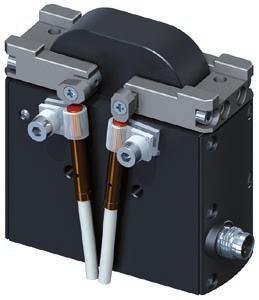 Sensori induttivi (opzionali) Il rilevamento della posizione di lavoro è affidato a sensori induttivi Ø4mm (opzionali) che si fissano con i supporti forniti nella confezione.
