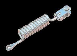 MOLLA Assorbitore di energia elicoidale ad occhiello/ forcella per sistema anticaduta TIPO C. GRILLO Il grillo è costituito da una staffa forata nella quale viene avvitato il perno.