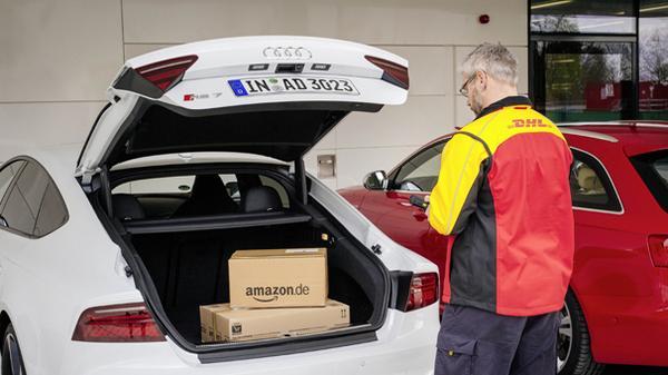 Last mile «Consegna alla vettura» è un nuovo programma lanciato da Amazon in collaborazione con Audi, che dà la possibilità di ricevere i pacchi spediti da Amazon direttamente nel baule della propria