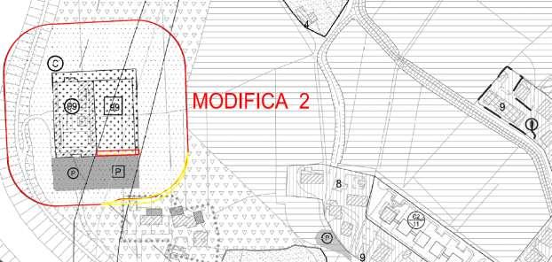 Estratto PRG Comparativa individuazione modifiche. ELABORATI E VERIFICHE La variante, nel suo complesso, interessa e comporta la modifica delle TAV.13 (scala 1:5000) e TAV.: 14.1.1 (scala 1:2000).