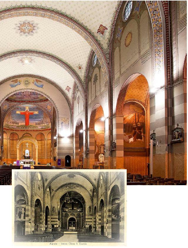 laterali, gemmata balaustra prima Interno pietra è completamente (oggi con della posta gli non chiesa angeli nel più 1925. negli visibile) in decorata adorazione. anni - verso 40.